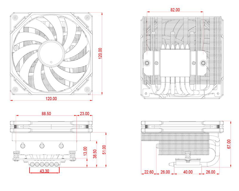 Кулер процесорний ID-Cooling IS-67-XT Black