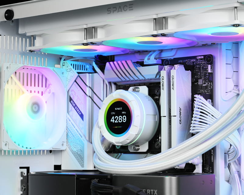 Система водяного охлаждения ID-Cooling Space LCD SL360 XE White