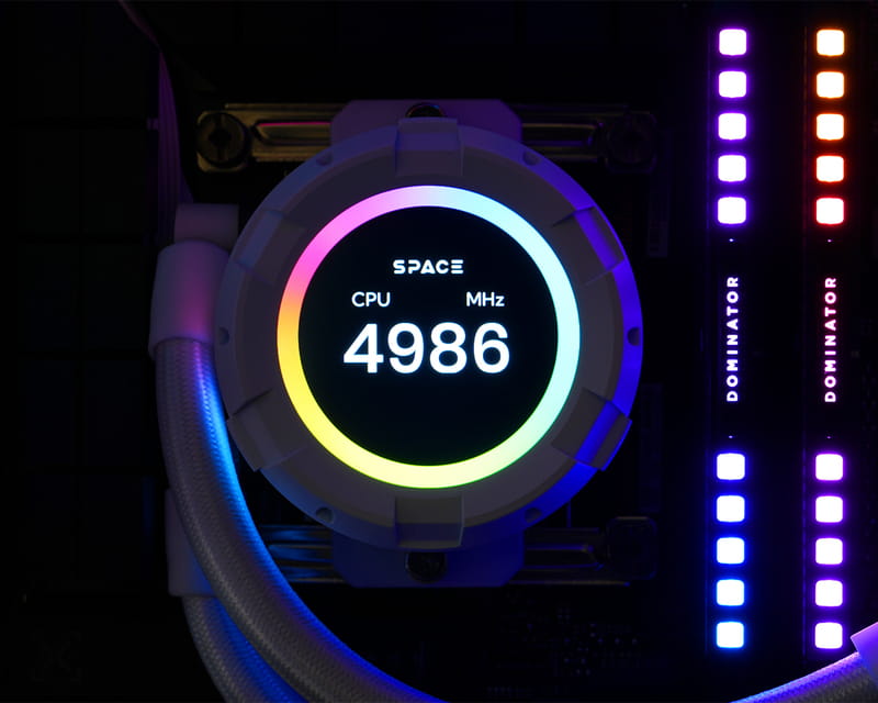Система водяного охлаждения ID-Cooling Space LCD SL360 XE White
