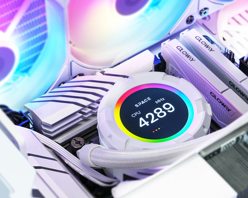 Система водяного охлаждения ID-Cooling Space LCD SL240 XE White