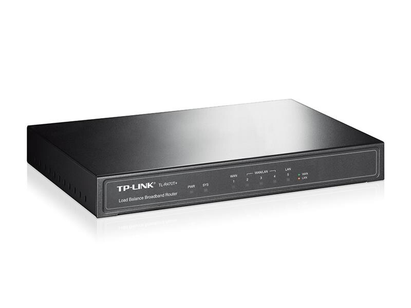 Маршрутизатор TP-Link TL-R470T+ с балансировкой нагрузки(1x Lan, 1xWan, 3xLan/Wan)