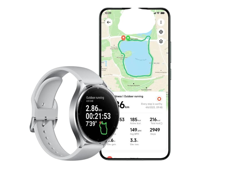 Смарт-часы Xiaomi Watch 2 Silver Case With Gray TPU Strap (BHR8034GL)