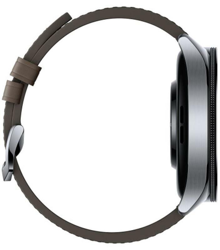 Смарт-часы Xiaomi Watch 2 Pro Silver Case with Brown Leather Strap (BHR7216GL)