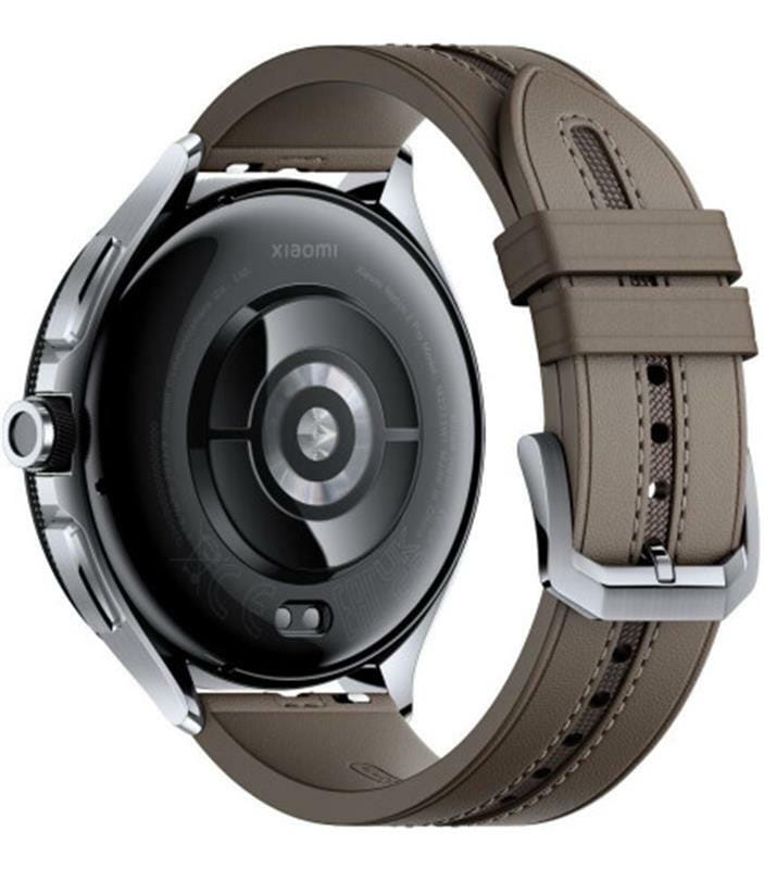 Смарт-часы Xiaomi Watch 2 Pro Silver Case with Brown Leather Strap (BHR7216GL)