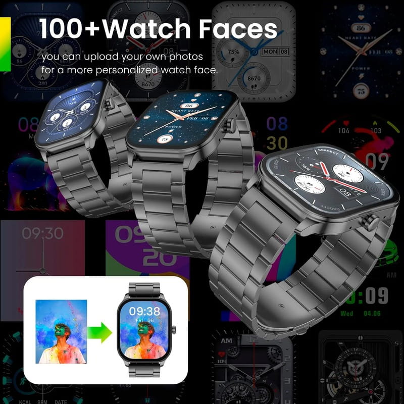 Смарт-часы Xiaomi Amazfit Pop 3S Metal Black