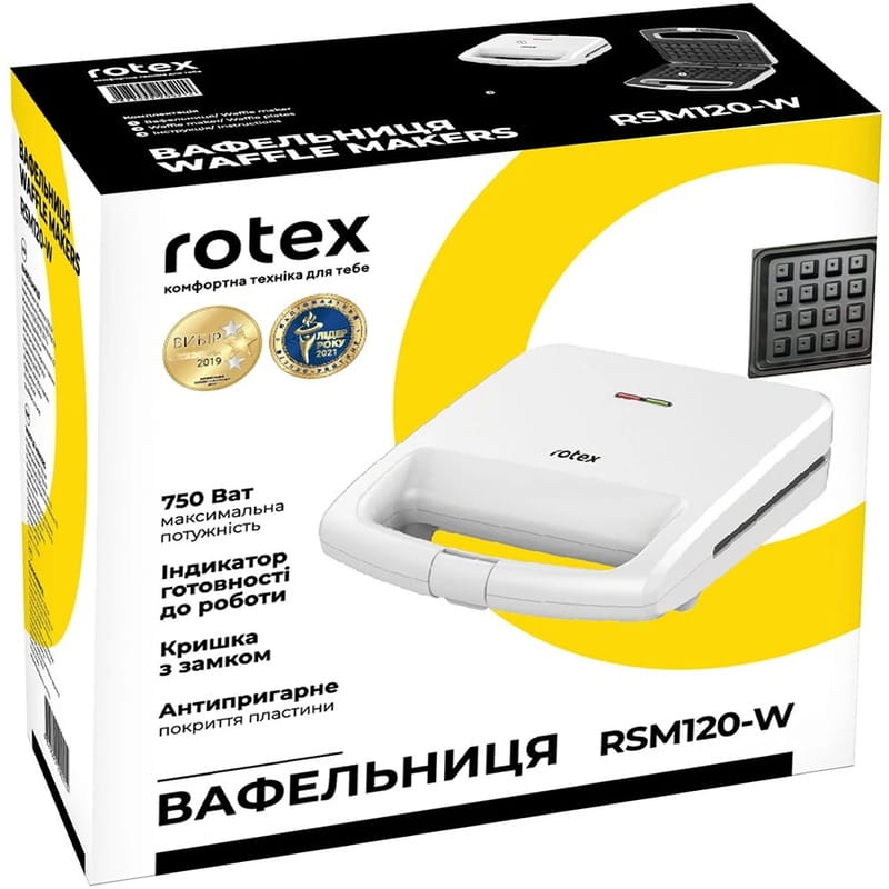 Вафельница Rotex RSM120-W