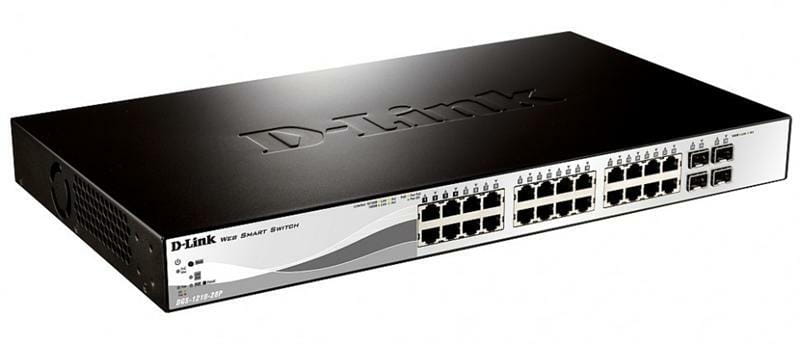 Коммутатор D-Link DGS-1210-28P (24port 1GE PoE, 4x1GE/SFP, WebSmart)