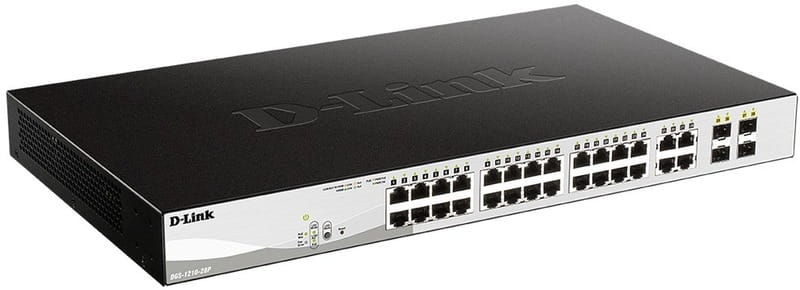 Комутатор D-Link DGS-1210-28P (24port 1GE PoE, 4x1GE/SFP, WebSmart)