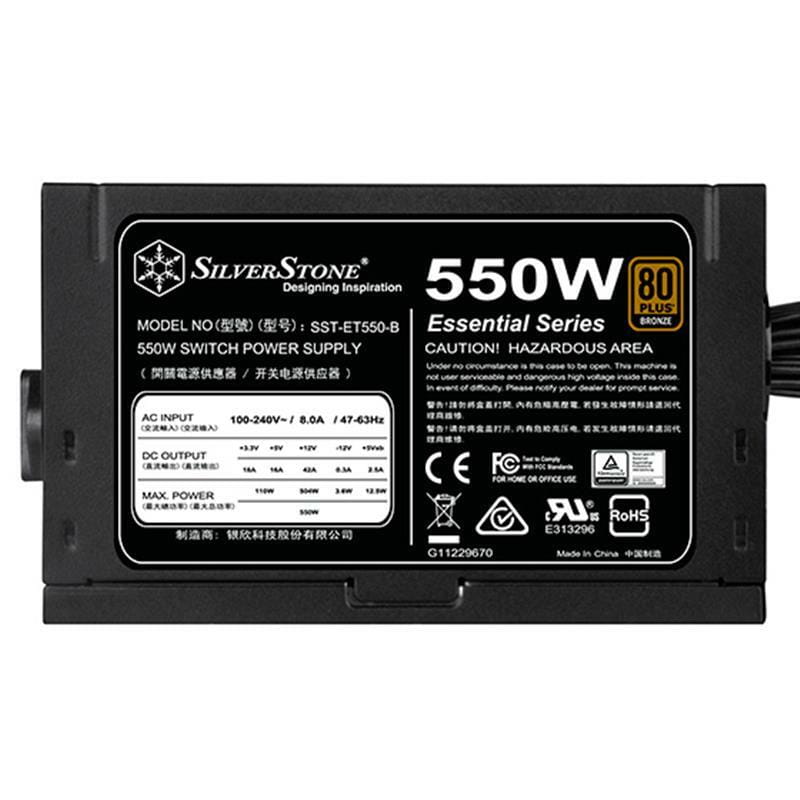 Блок живлення SilverStone Strider Essential SST-ET550-B 550W