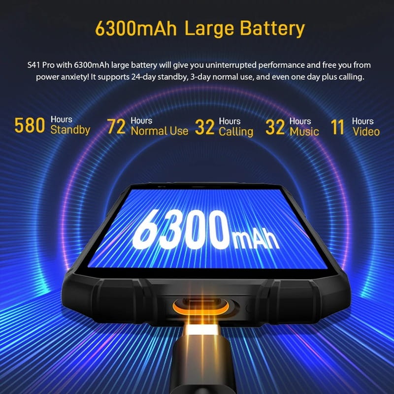 Смартфон Doogee S41T 4/64GB Black