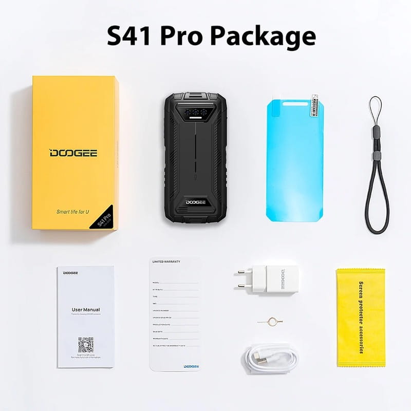 Смартфон Doogee S41T 4/64GB Black
