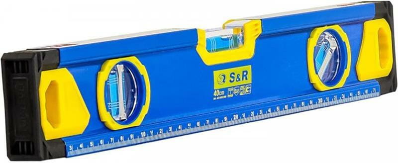 Уровень S&R 400 мм, 3 капсулы, магнитный (423032040)