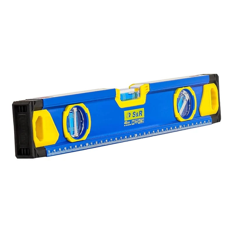 Рівень S&R 400 мм, 3 капсули, магнітний (423032040)