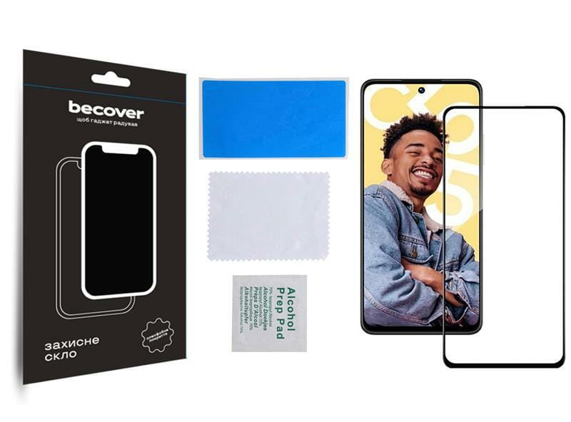 Защитное стекло BeCover для Realme C55 Black (709765)