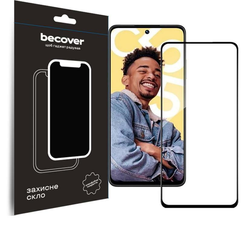 Защитное стекло BeCover для Realme C55 Black (709765)