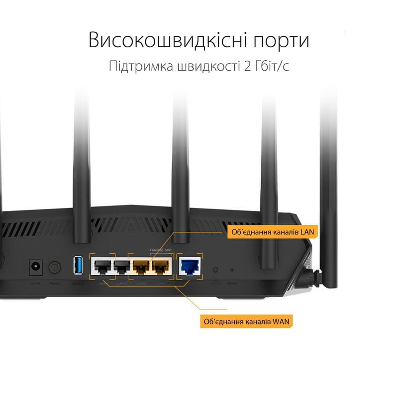 Беспроводной маршрутизатор Asus TUF Gaming AX5400 (TUF-AX5400)