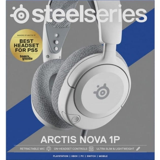 Гарнітура SteelSeries Arctis Nova 1P White (61612)