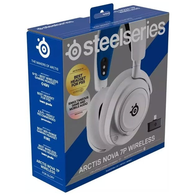 Bluetooth-гарнитура SteelSeries Arctis Nova 7P Wireless White (61561)