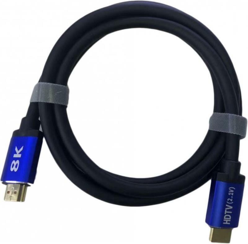 Кабель ATcom HDMI - HDMI V 2.1 (M/M), Real 8K 48Gbps, 10 м, черный/ синий (88810)