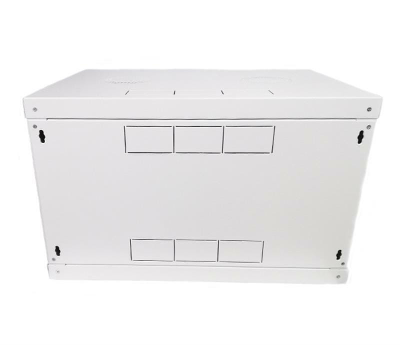 Шкаф настенный EServer 19" 6U-600х350х370 (стекло), серый (ES-Е635G)