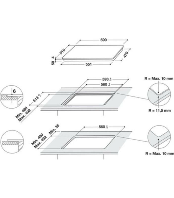 Варильна поверхня Whirlpool WSQ4860NE