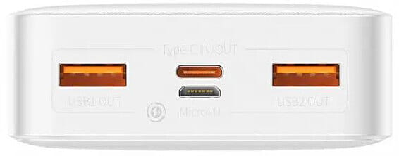 Універсальна мобільна батарея Baseus Bipow 20000mAh 20W White (PPBD050302)