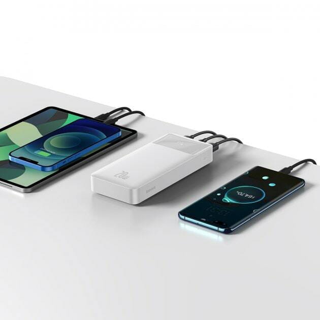 Універсальна мобільна батарея Baseus Bipow 20000mAh 20W White (PPBD050302)