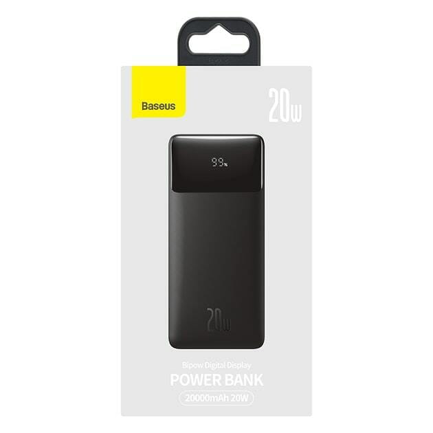 Універсальна мобільна батарея Baseus Bipow 20000mAh 20W Black (PPBD050501)