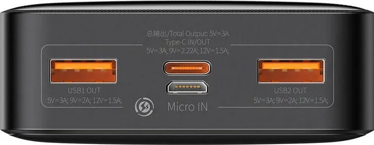 Універсальна мобільна батарея Baseus Bipow 20000mAh 20W Black (PPBD050501)