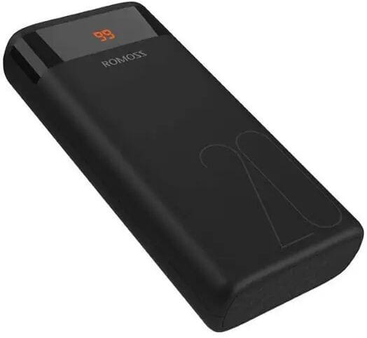 Универсальная мобильная батарея Romoss Ares20 20000mAh Black (PAS20-102-2135H)