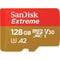 Фото - Карта памяти MicroSDXC 128GB UHS-I U3 R190/W90MB/s SanDisk Extreme V30 + SD-адаптер (SDSQXAA-128G-GN6AA) | click.ua