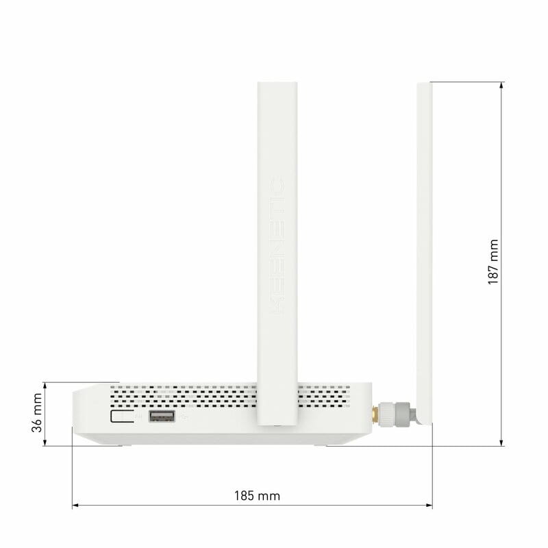 Беспроводной маршрутизатор Keenetic Hero 4G (KN-2310) (AC1300, 5xGE, LTE/4G/3G, 1xUSB, MU-MIMO, 4 антенны)