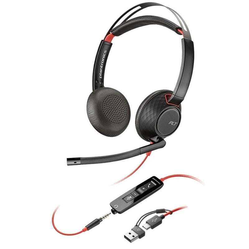 Гарнітура Poly BlackWire 5220 Black (8X231AA)