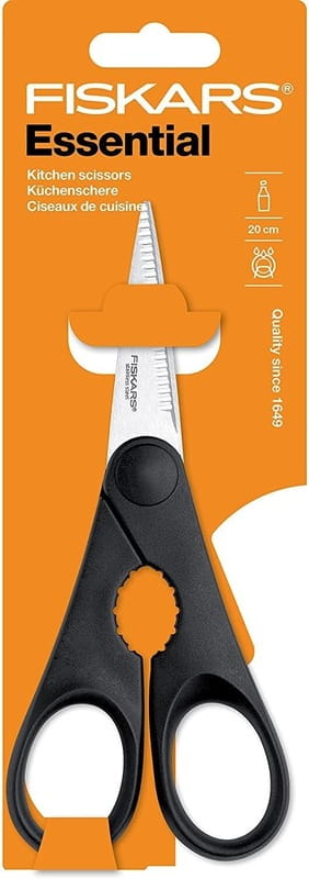 Кухонні ножиці з відкривачкою Fiskars Essential 20 см (1023820)