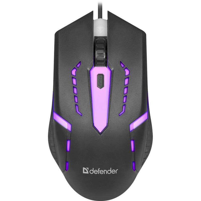 Миша Defender Hit MB-601 Black (52601)