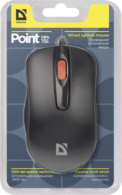 Миша Defender Point MM-756 Black (52756)