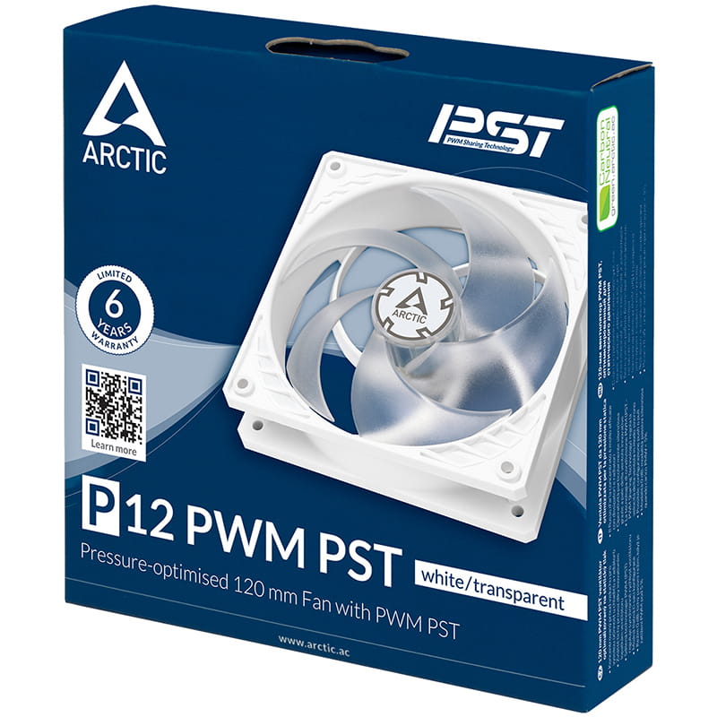 Вентилятор Arctic P12 PWM PST White (ACFAN00170A)