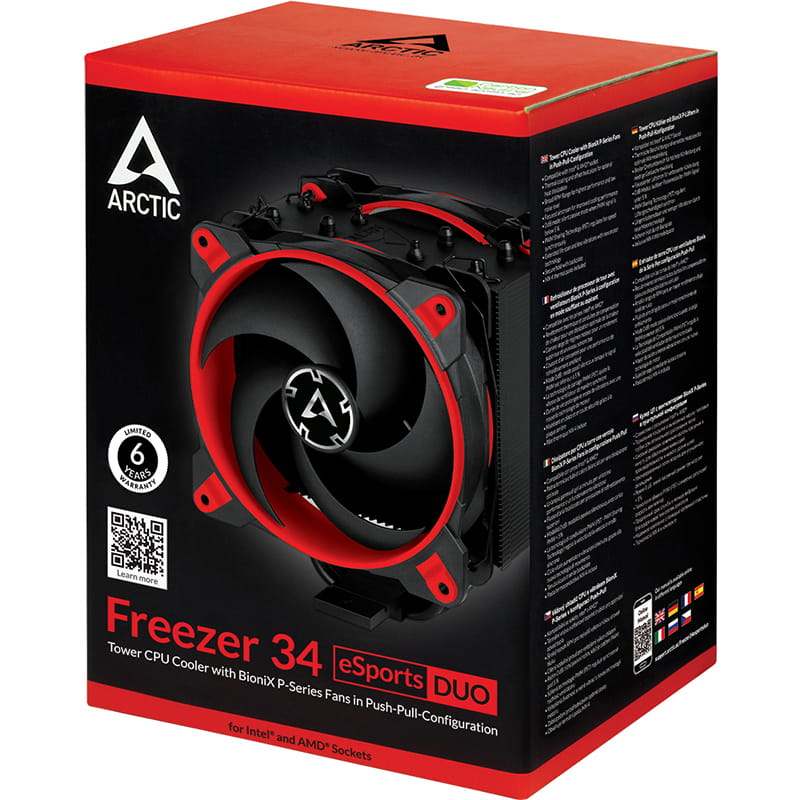 Кулер процесорний Arctic Freezer 34 eSports Duo Red (ACFRE00060A)