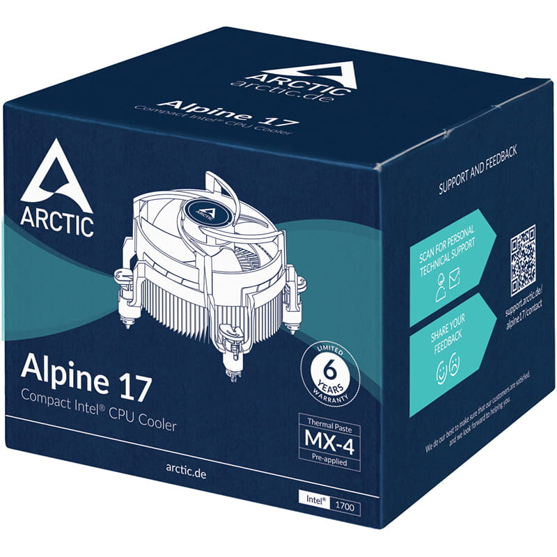 Кулер процессорный Arctic Alpine 17 (ACALP00040A)