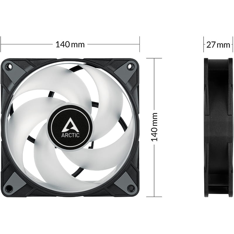 Вентилятор Arctic P14 PWM PST A-RGB Black (ACFAN00257A)