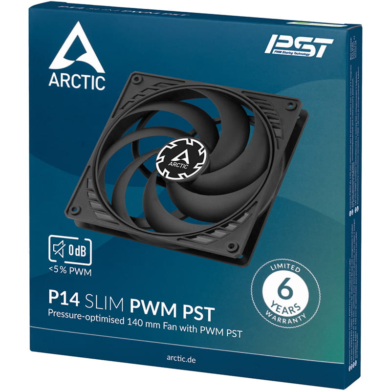 Вентилятор Arctic P14 Slim PWM PST (ACFAN00268A)