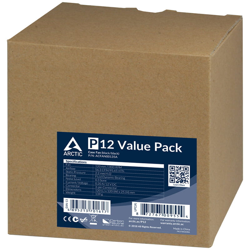 Вентилятор Arctic P12 5-pack (ACFAN00135A)