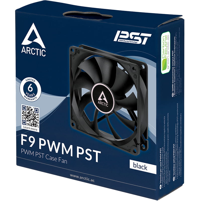 Вентилятор Arctic F9 PWM PST Black (ACFAN00214A)