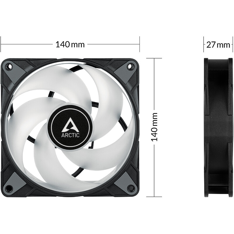Вентилятор Arctic P14 PWM PST A-RGB Black (ACFAN00239A)_(2)_дубль