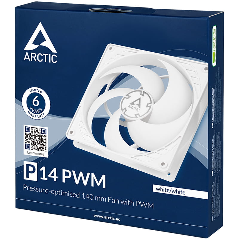 Вентилятор Arctic P14 PWM White (ACFAN00222A)