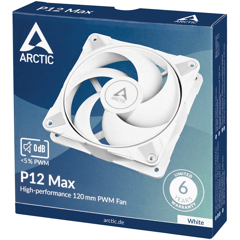 Вентилятор Arctic P12 Max White (ACFAN00293A)