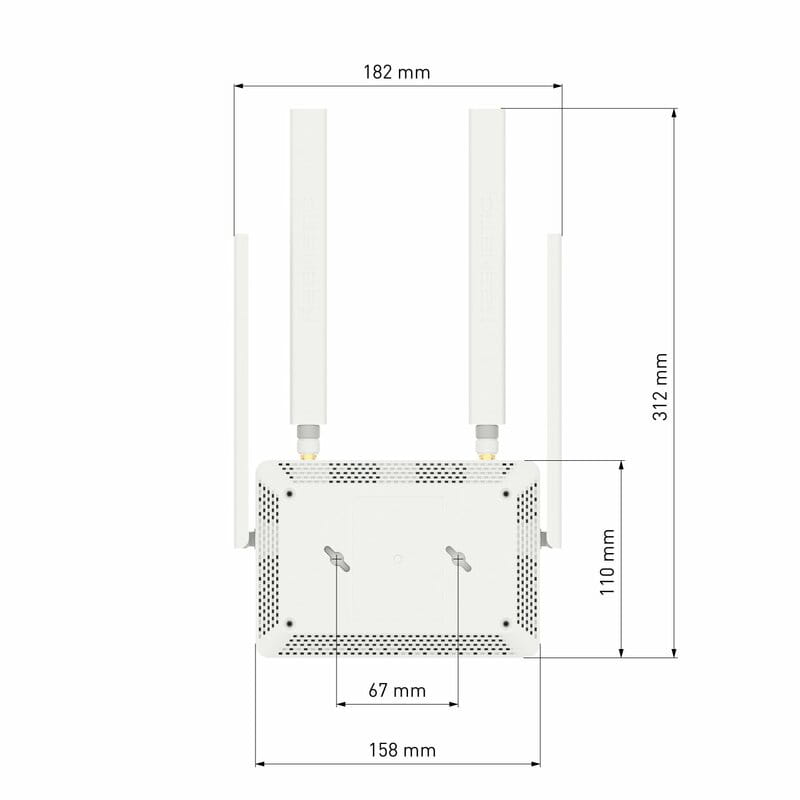 Беспроводной маршрутизатор Keenetic Runner 4G (KN-2210) (N300, 4xLAN, LTE/4G/3G, 4 антенны)
