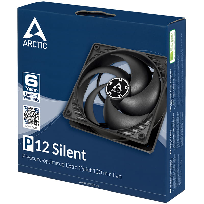 Вентилятор Arctic P12 Silent Black (ACFAN00130A)