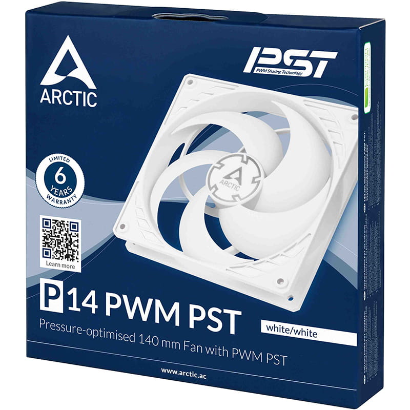 Вентилятор Arctic P14 PWM PST White (ACFAN00197A)