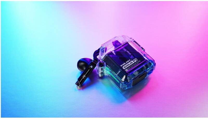 Bluetooth-гарнітура Gravastar Sirius P5 TWS Transparent Blue (GRAVASTARP5_XTAL_BLU_V2)